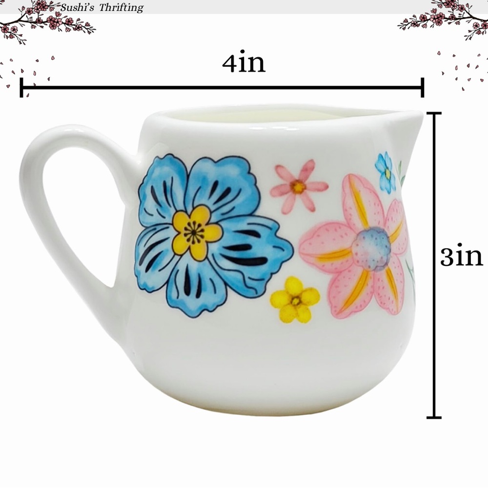 Milk Creamer Ceramic Pitcher 7.5 oz - Picture 3 of 4
